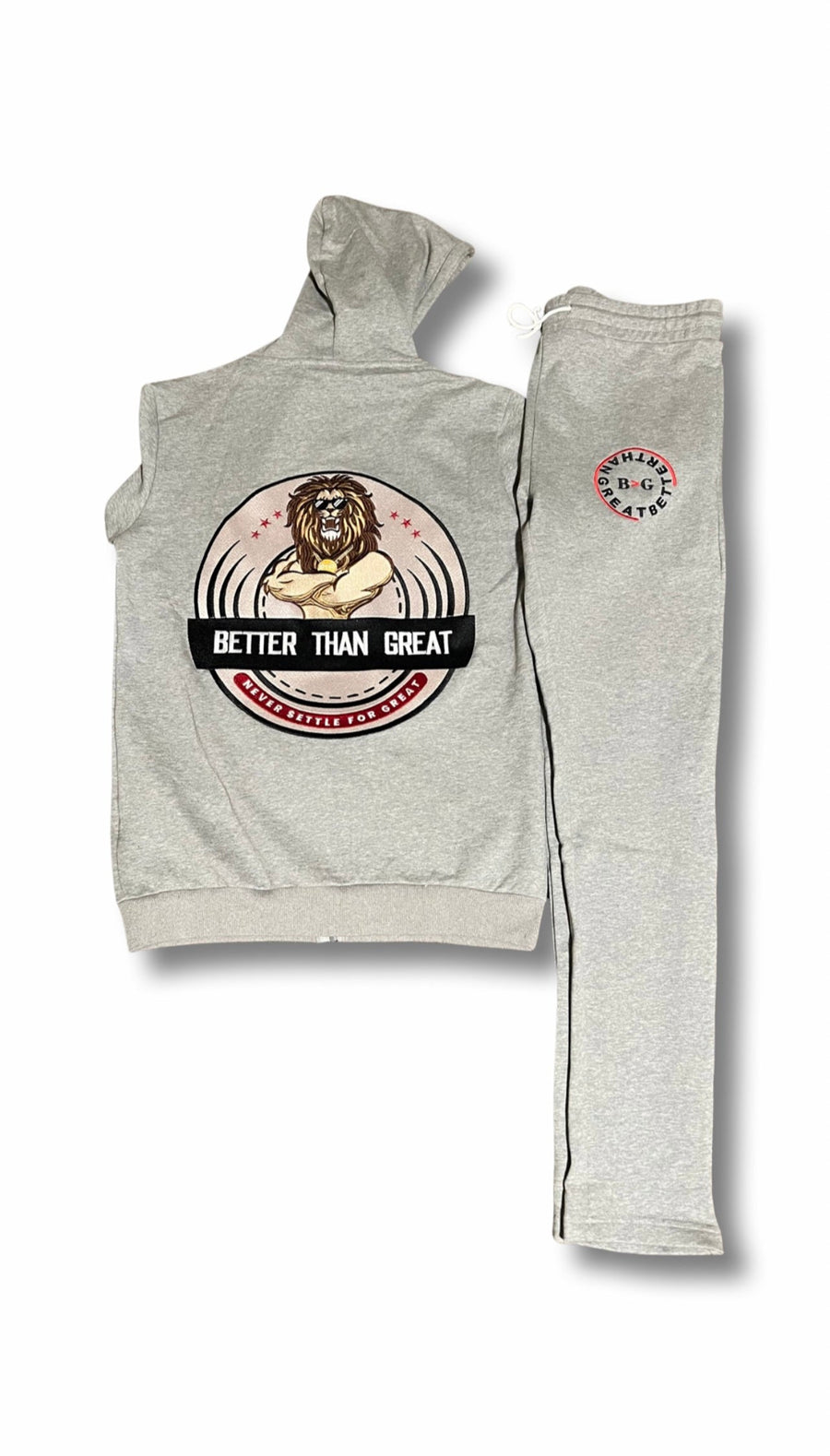 Grey Heart of A Lion Sweatsuit