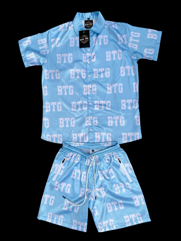 BTG Baby Blue Silky Set