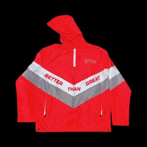 Red Windbreaker jacket for men