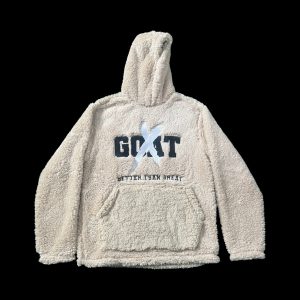 Cream Teddy hoodie - More Than a Goat